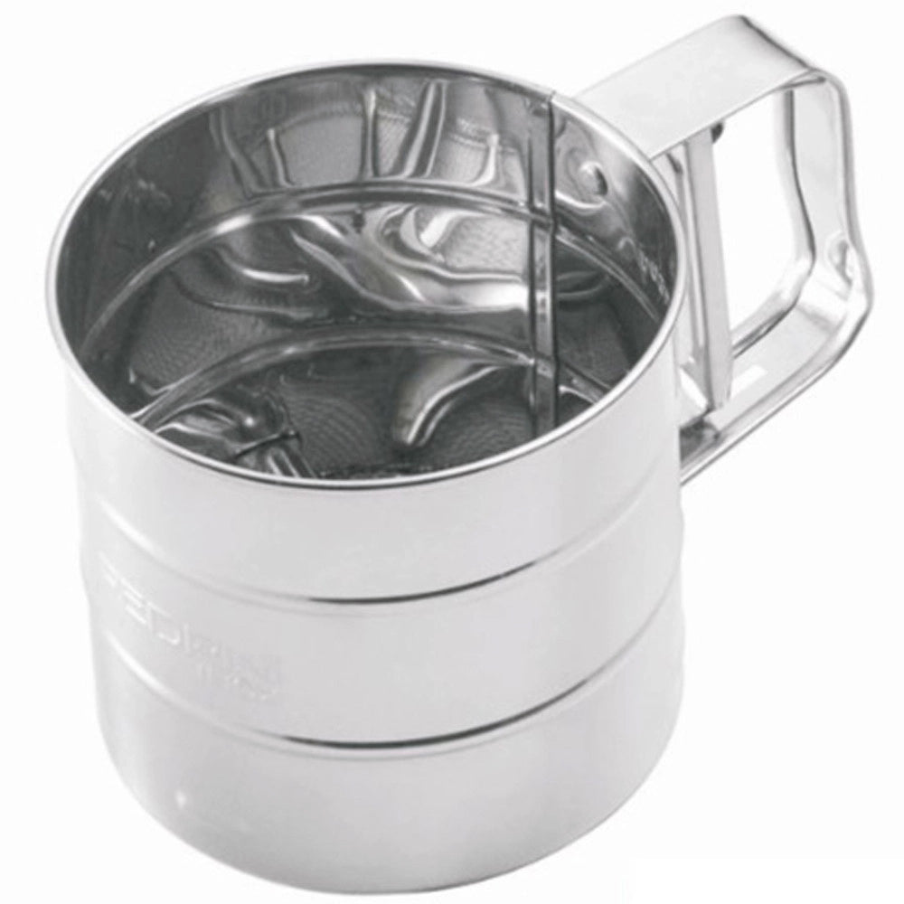 Trade Shop - Spargifarina In Acciaio Inox 11 X 10 X 16 Spargi Farina Zucchero A Velo -