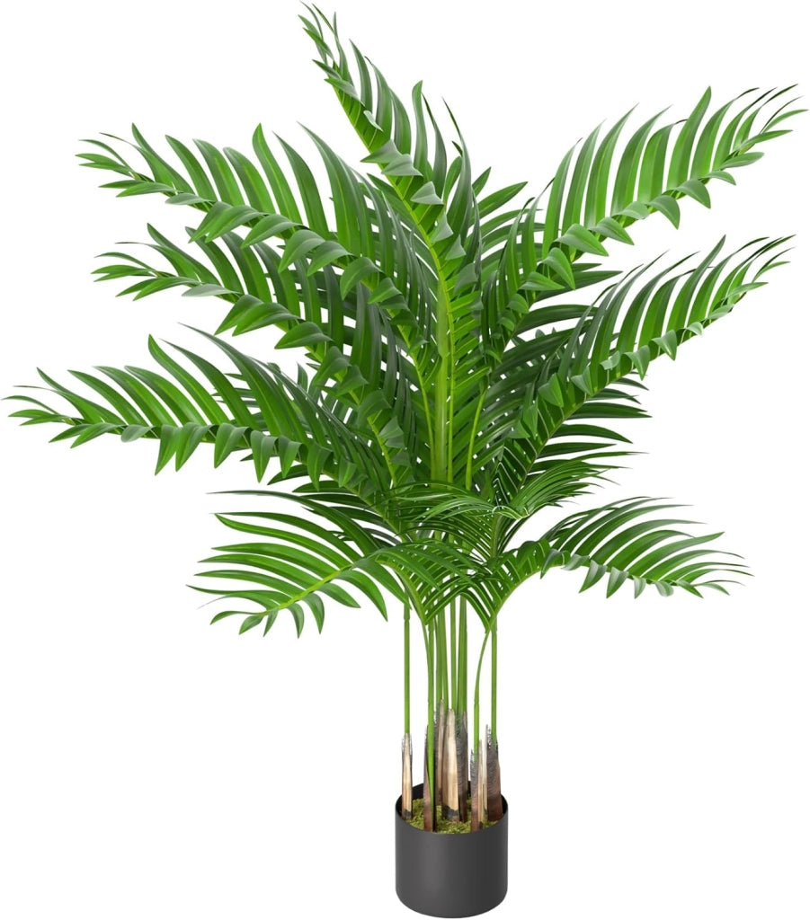 Pianta artificiale in bambù per interni, piante artificiali, come vero con vaso di fiori, piante artificiali, pianta finte, per soggiorno, camera da letto, ufficio, 150 cm di altezza