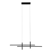 Sospensione Moderna Trepiliano Alluminio Nero Plastiche Bianche Led 20W 2500Lm