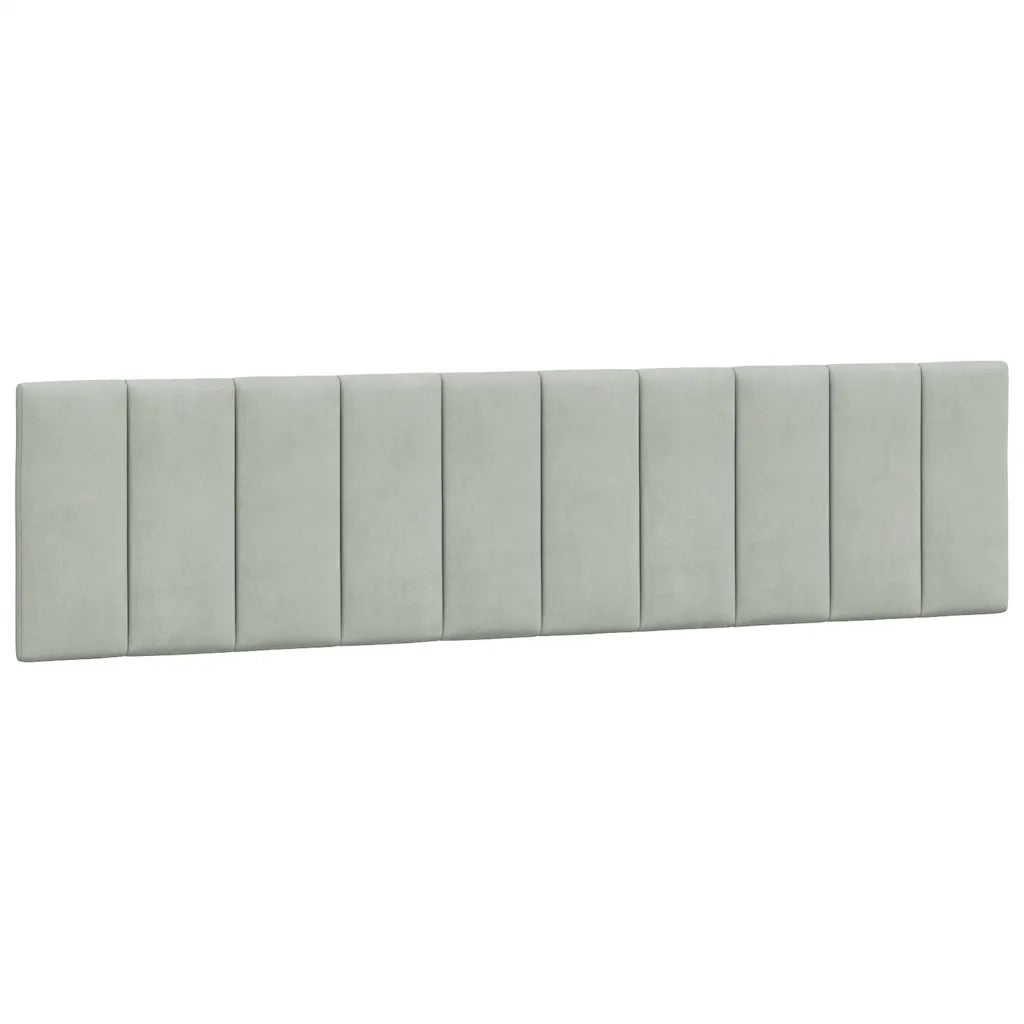 Giroletto senza Materasso Grigio Chiaro 200x200 cm Velluto
