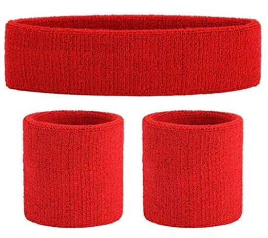 Set di fasciature sportive - Fascia cranica e fascia polpitea 3 pezzi - Morbido e compatto - Elastico intrecciato - Fascia sportiva - Per palestra, tennis, ginnastica, calcio