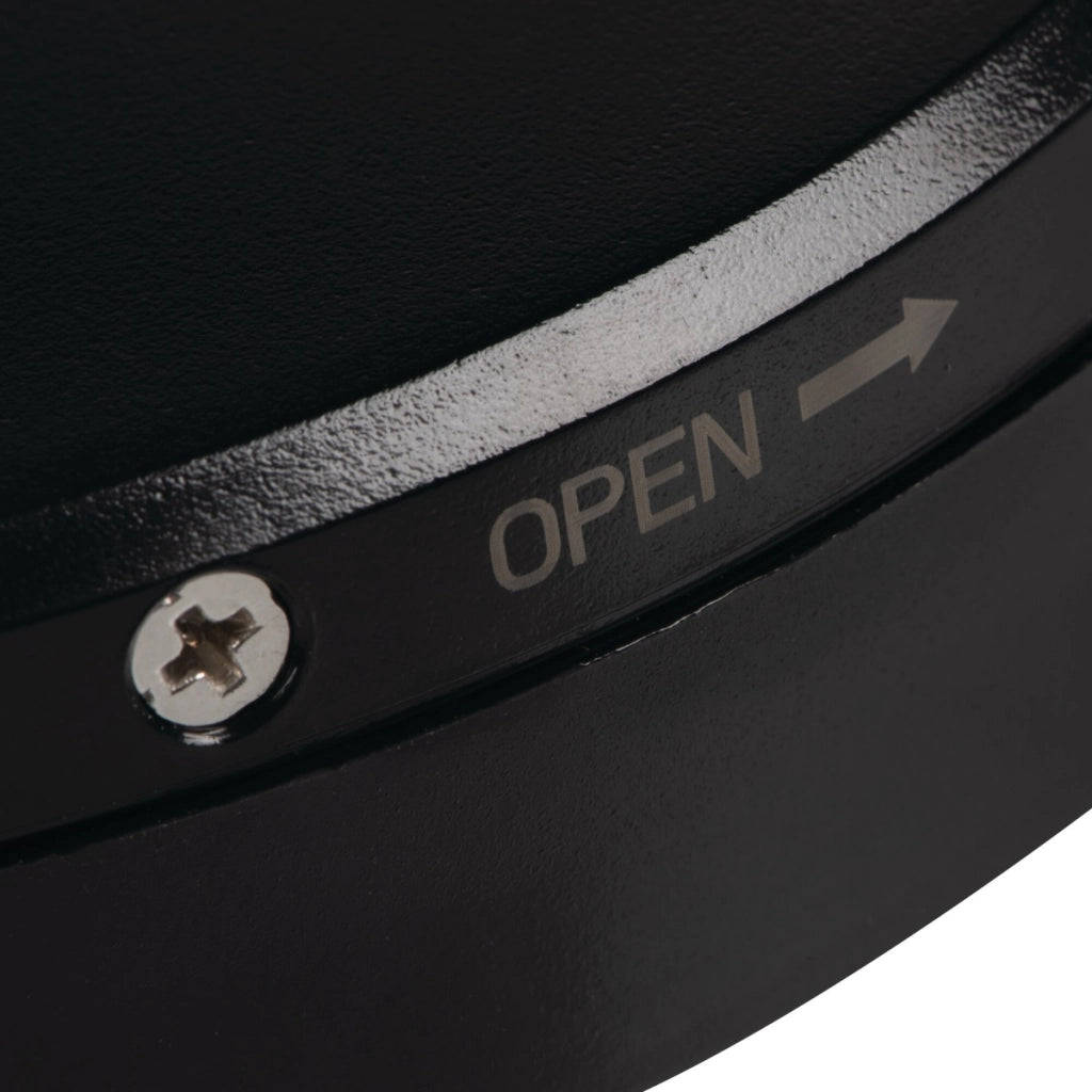 Sensore PIR nero Ø11cm 360° 6m IP20 Kanlux ZONA MINI