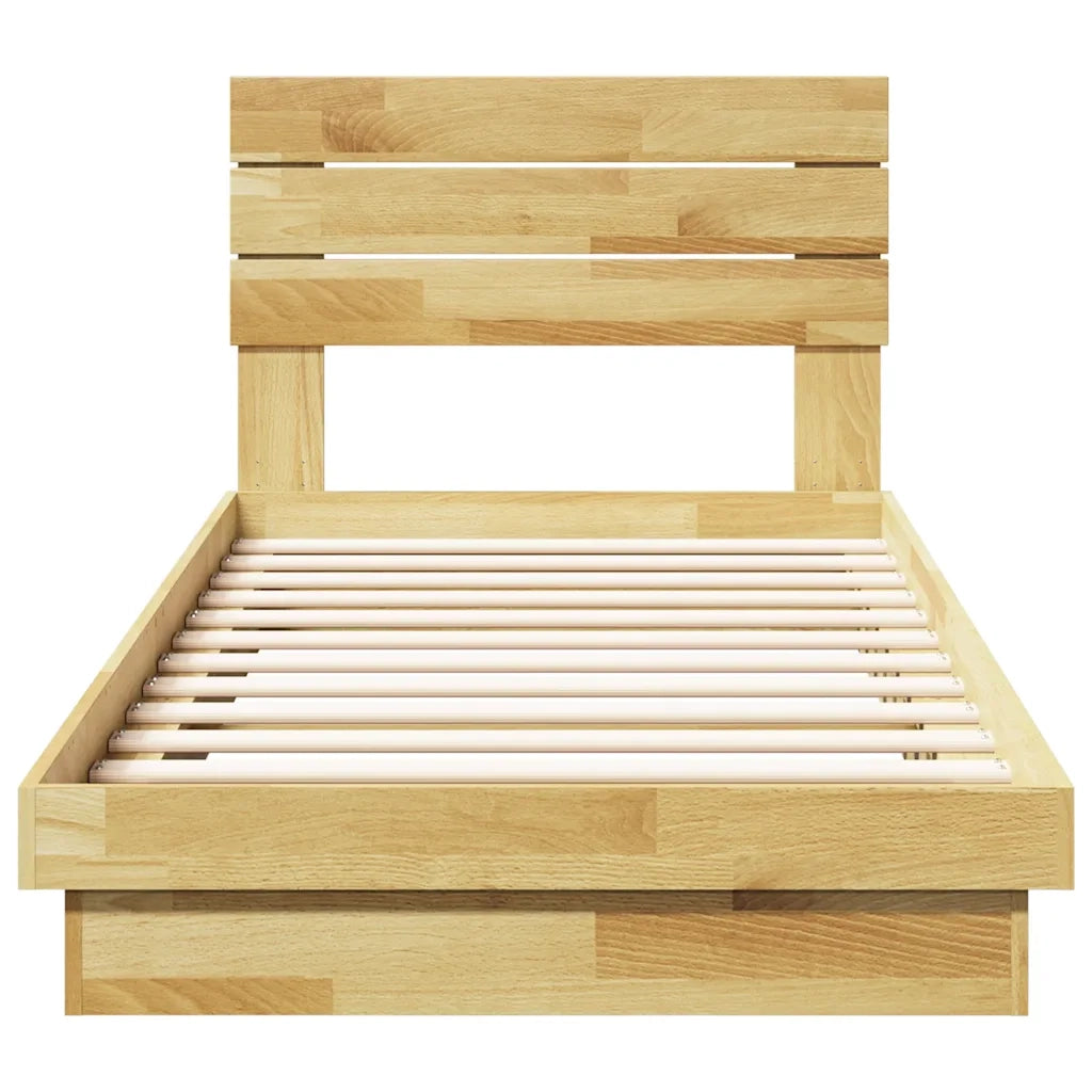 Struttura Letto con Testiera senza Materasso 75x190 cm 3315747