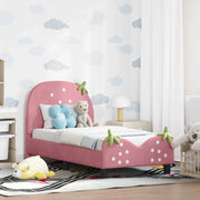 Struttura letto per bambini con testata Rosa 70 x 140 cm