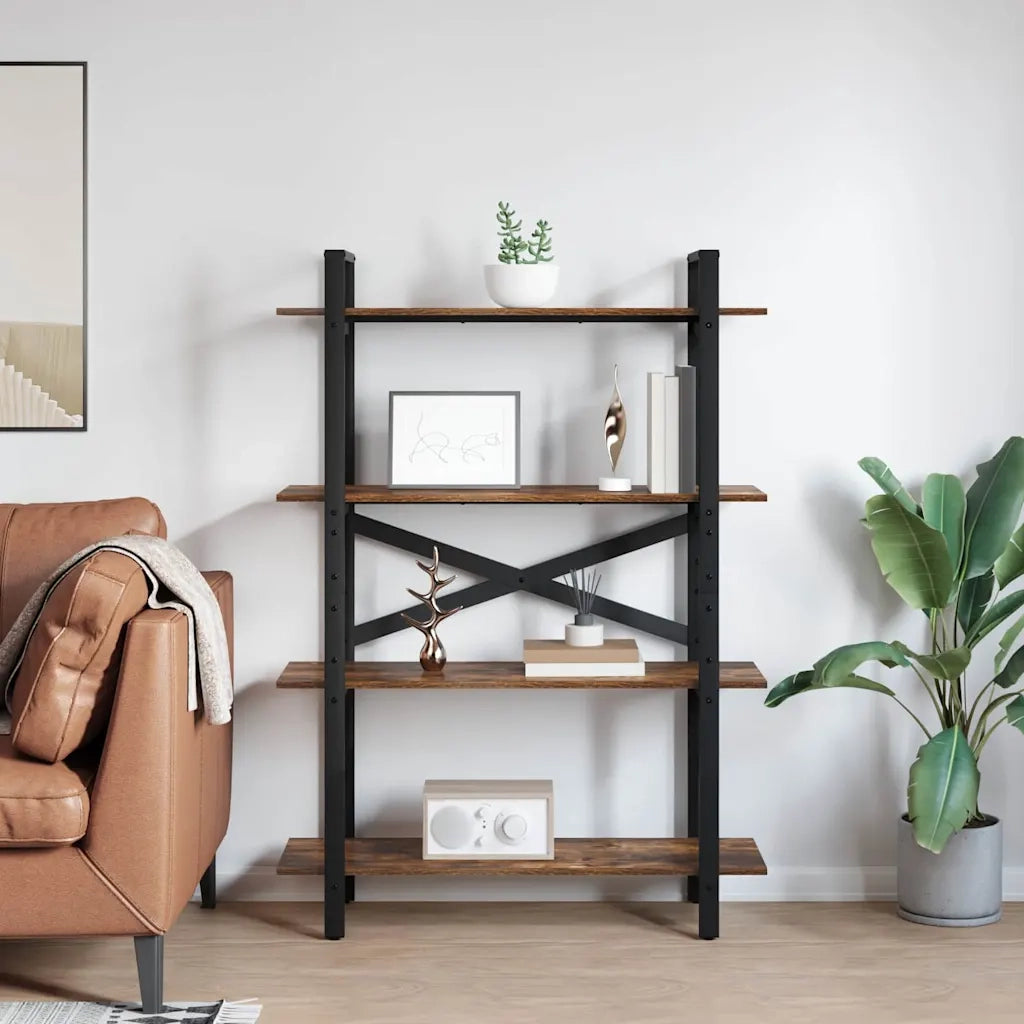 Libreria 4 livelli 100 x 33,5 x 140 cm Legno ingegnerizzato 883942