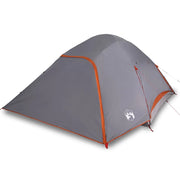 Tenda da Campeggio | Tenda Familiare a Cupola per 6 Persone Grigia Impermeabile