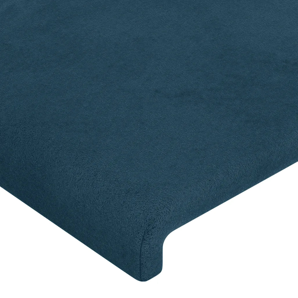 Testiera Blu Scuro 100x5x118/128 cm Velluto 3116098