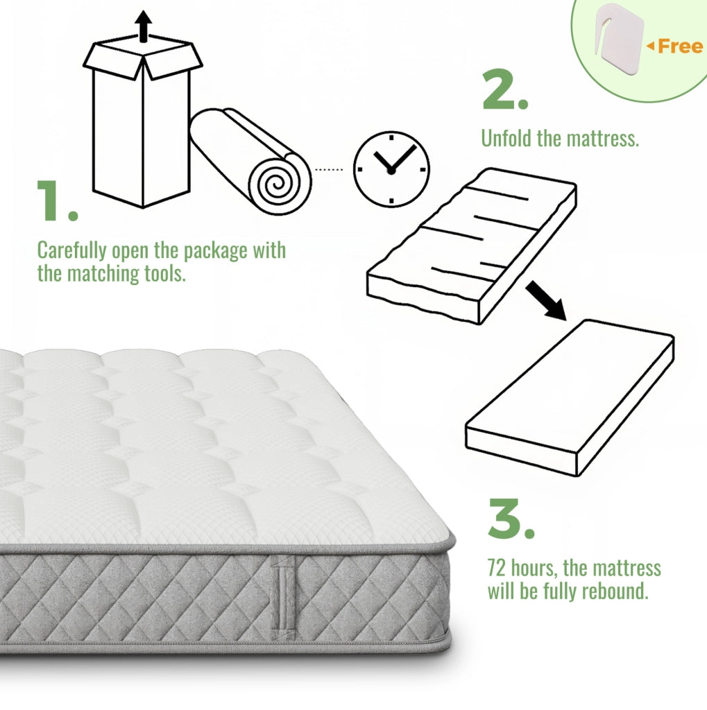 Letto singolo imbottito per bambini 90x200 cm con contenitore e materasso H3 a 7 zone; PU beige