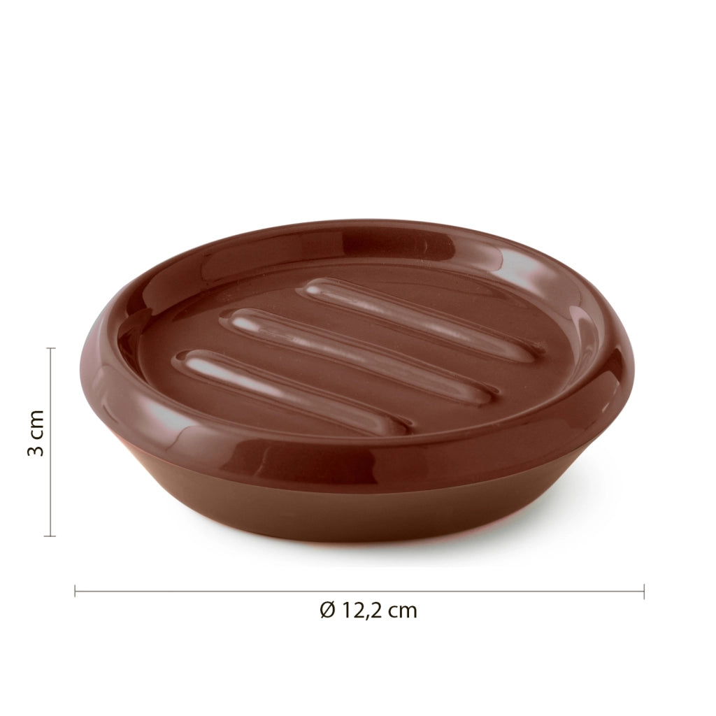 PORTASAPONE WILMA D.12XH3CM TERRACOTTA