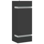 Applique da esterno con diffusore 9,5 x 7,5 x 24 cm in acciaio inox nero 02_0056635