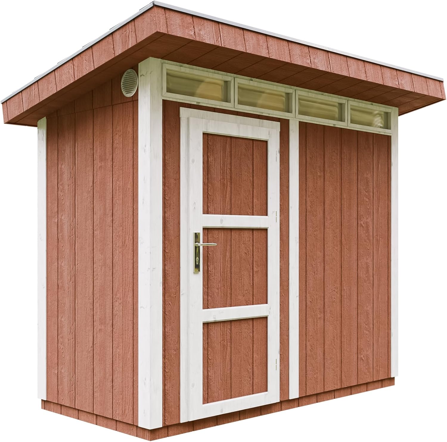 Casetta da Giardino di QUALIT? PREMIUM 3m?²-L161xW294cm - TIMBELA M901-REDWOOD RED