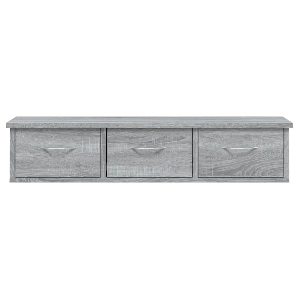 Mobile a Muro Grigio Sonoma 88x26x18,5 cm in Legno Multistrato 815082