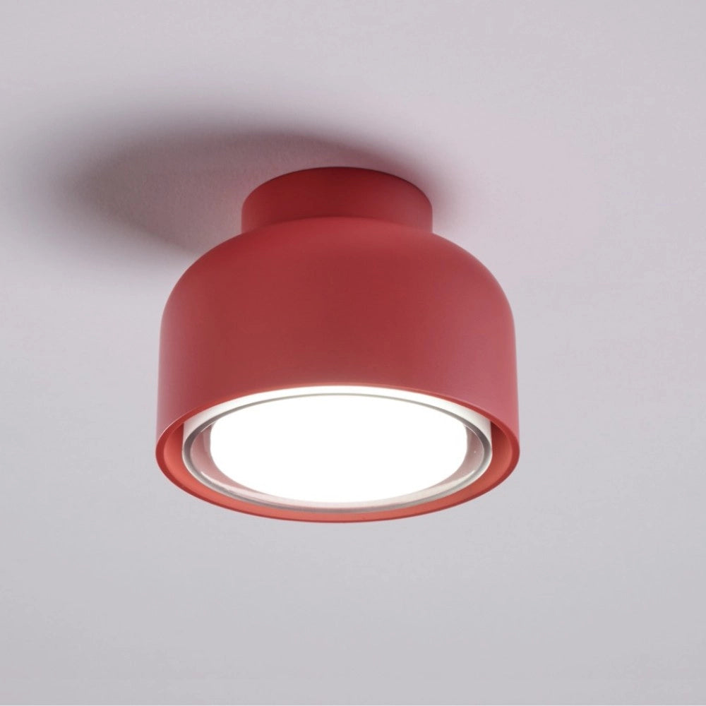 Plafoniera BOTTONE moderna in alluminio Magenta 1xGX53