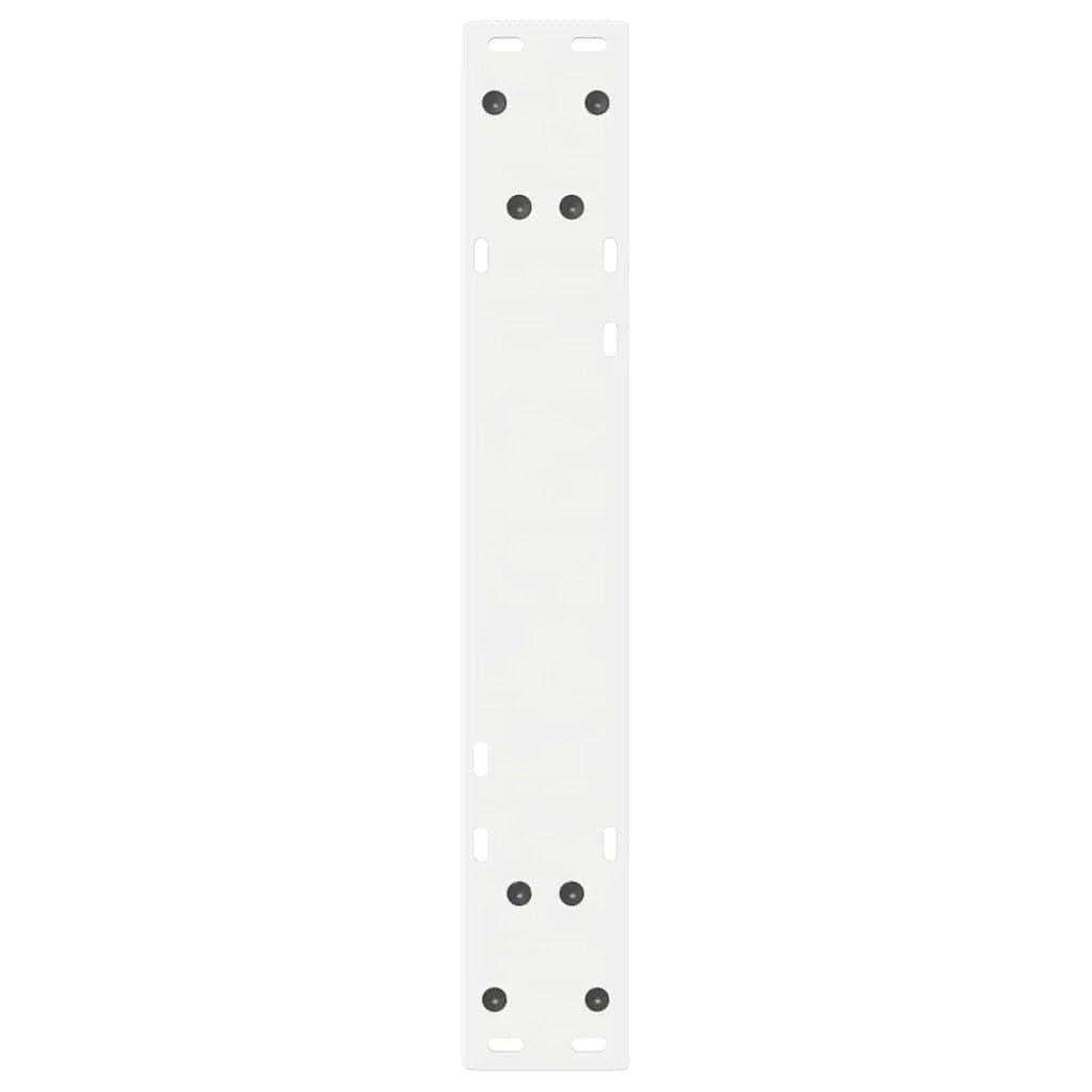 Set di 2 gambe regolabili in acciaio per tavolo da pranzo per stabilità 50 x 72-73 cm acciaio bianco 02_0057003