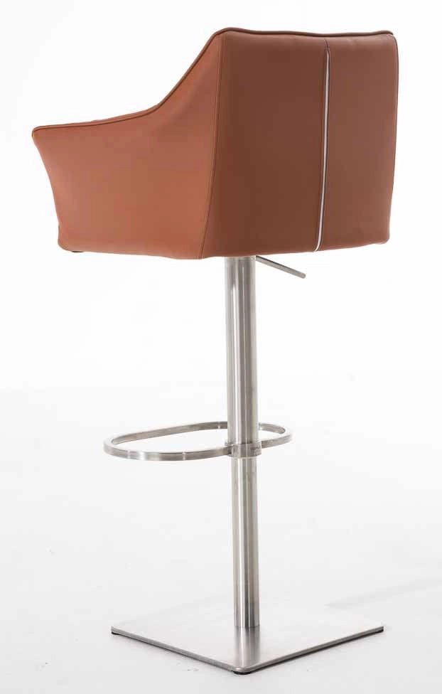Set 2 sgabelli bar Damaso ecopelle acciaio inox 3