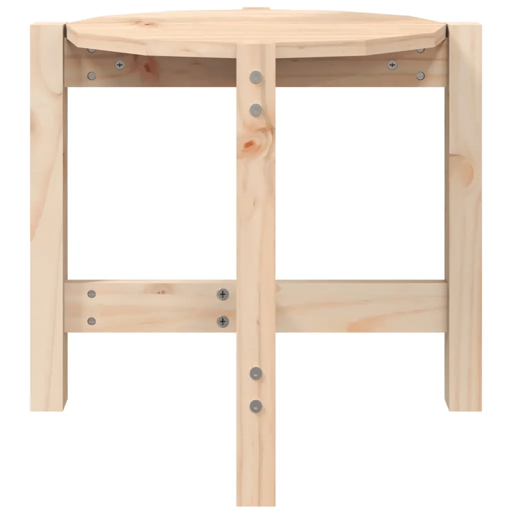 Tavolino da Salotto Ø 52,5x45 cm in Legno Massello di Pino 822307