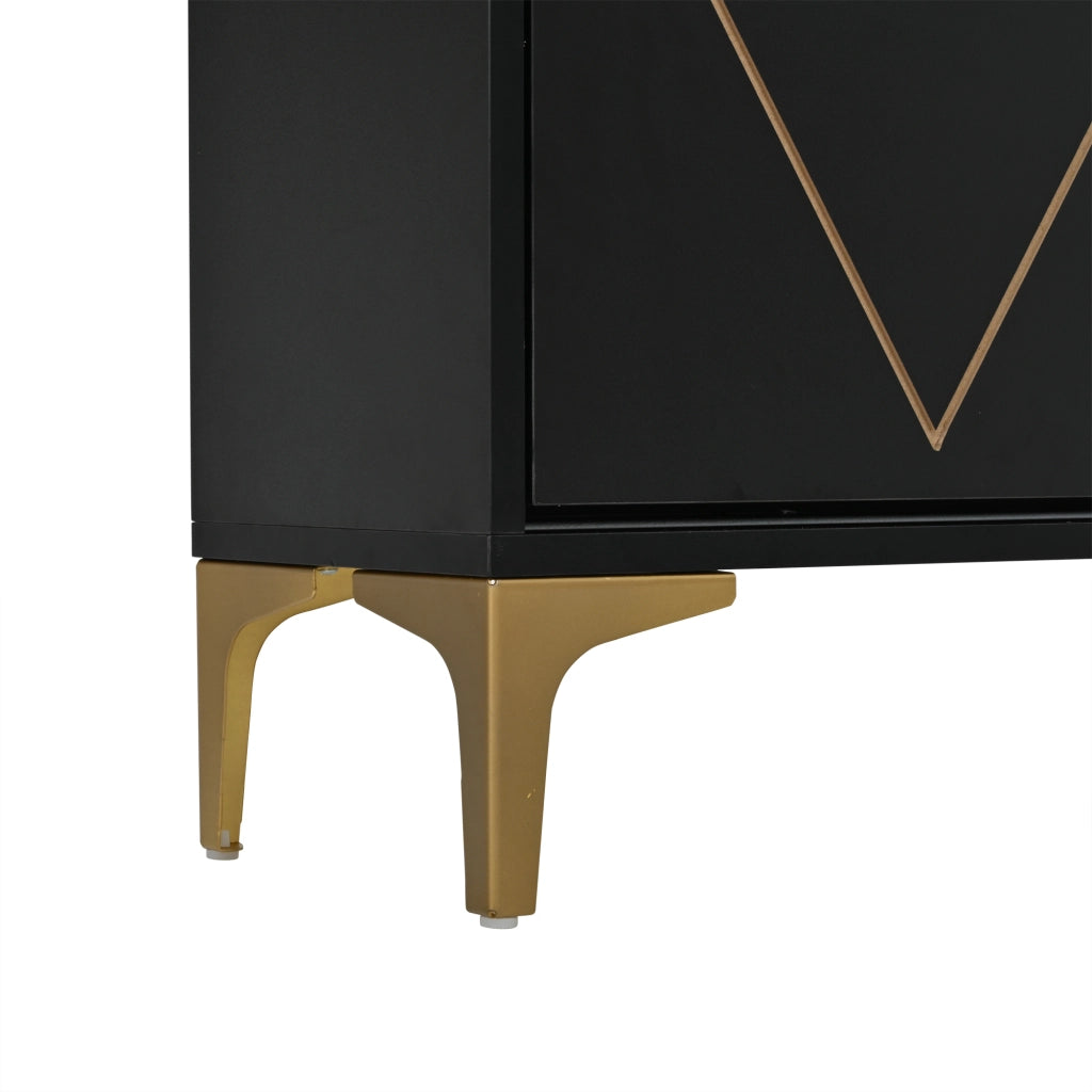 Scarpiera con 4 ante ribaltabili e 4 vani aperti, mobile ingresso con piano d'appoggio, in MDF nero, 80 × 25 × 117 cm