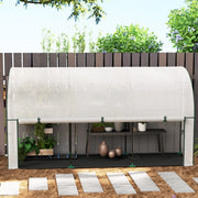 Serra da parete con porta avvolgibile e copertura UV 300 x 80 x 157 cm
