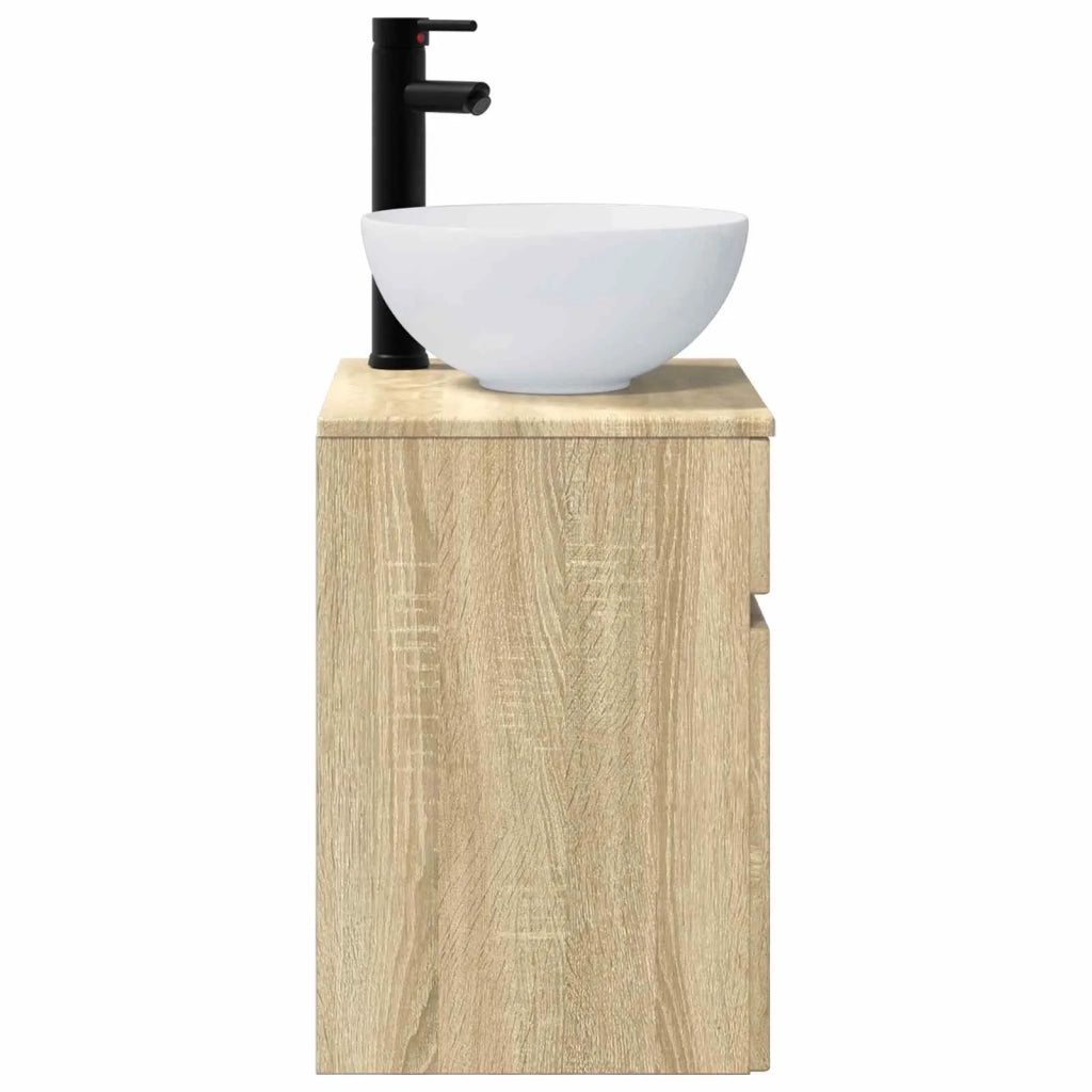 Mobile lavabo da parete Rovere Sonoma 39 x 35 x 63 cm 890544