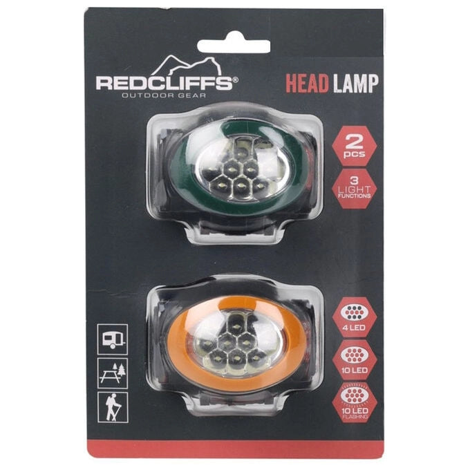 Redcliffs, Torcia Elettrica, Set 2 Pezzi, Ideale per Picnic, Campeggio e Viaggi