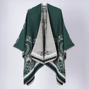 Nuovo scialle/sciarpa/scialle double-face in cashmere jacquard