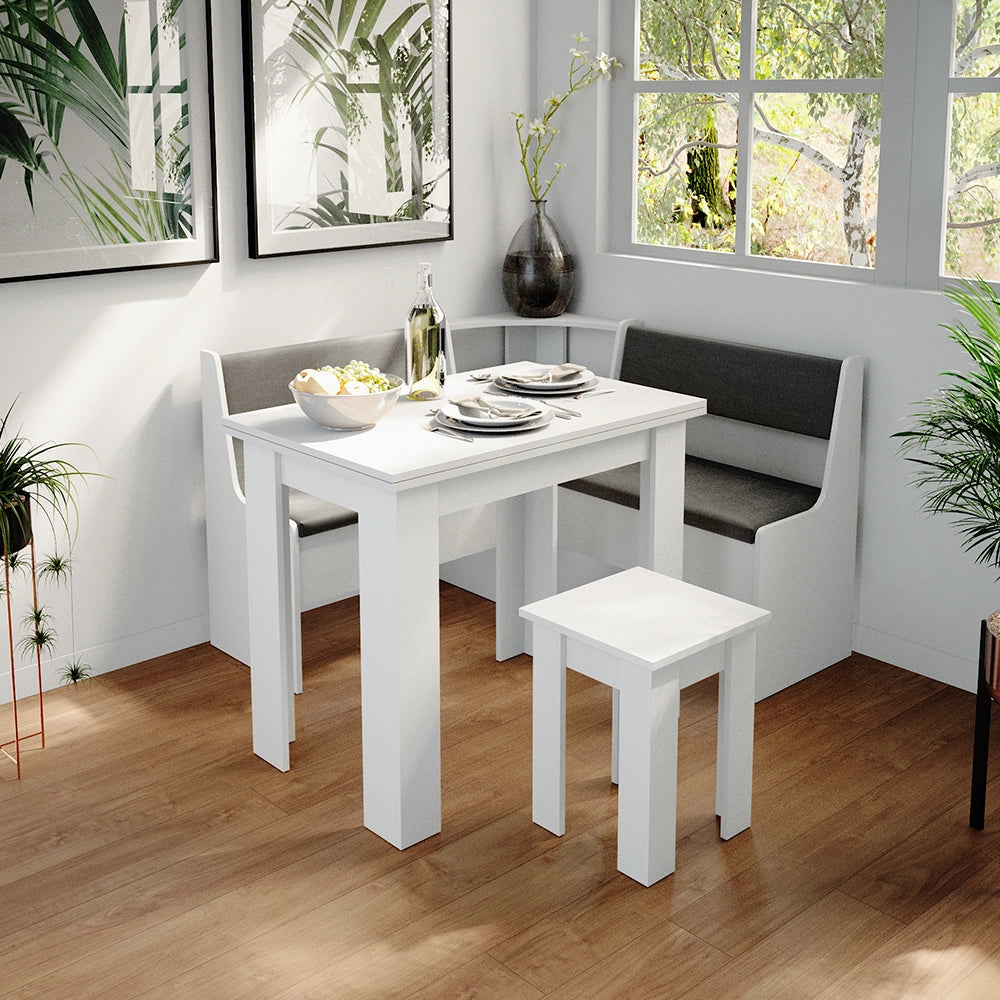 Vicco Gruppo panca ad angolo Bianco 41.5 x 120 cm Senza tavolo