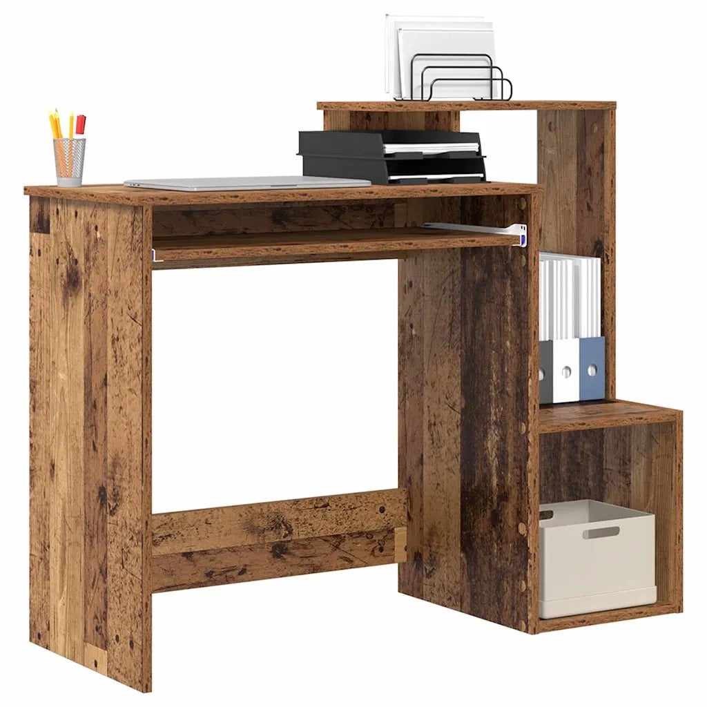 Scrivania | Tavolo da Ufficio Legno vecchio 106 x 41 x 88.5 cm Legno multistrato