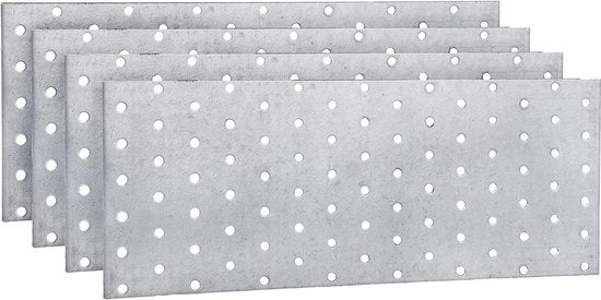 Connettore di riparazione a piatto in acciaio per applicazione 120 x 300 x 2 mm - Pacchetto da 10 pezzi