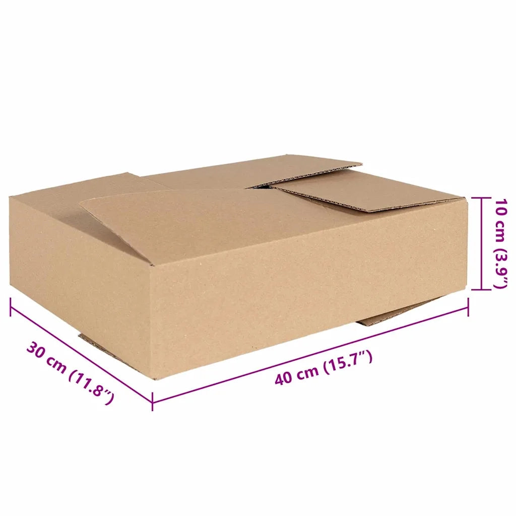 Scatola Pieghevole 50 pcs Naturale 40 x 30 x 10 cm Cartone 4106570