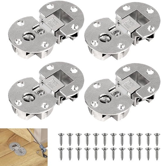 Serratura a battente a forma semicircolare 3D regolabile 35 mm per mobili e tavolo da pranzo