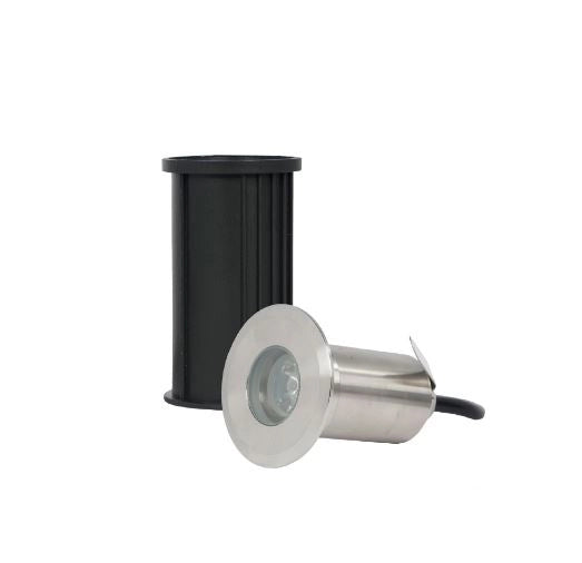Segnapasso Faretto immersione 2w IP68 12V luce Calda 3000k XC-C9249