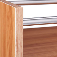 Cantinetta vino con ripiano grande per 8 bottiglie e portabicchieri marrone 13_0001277_2