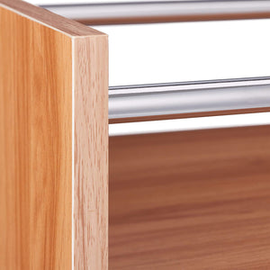 Cantinetta vino con ripiano grande per 8 bottiglie e portabicchieri marrone 13_0001277_2