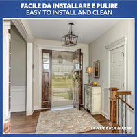 Tenda Antimosche Modello Filo in PVC, Plastica Blu | Largh. 1m x Alt. 2,60m | Protezione Insetti, Porta, Esterno, Interno