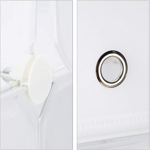 Scaffale per armadio scarpiera in plastica 12 scomparti 125 cm bianco 13_0001638_3