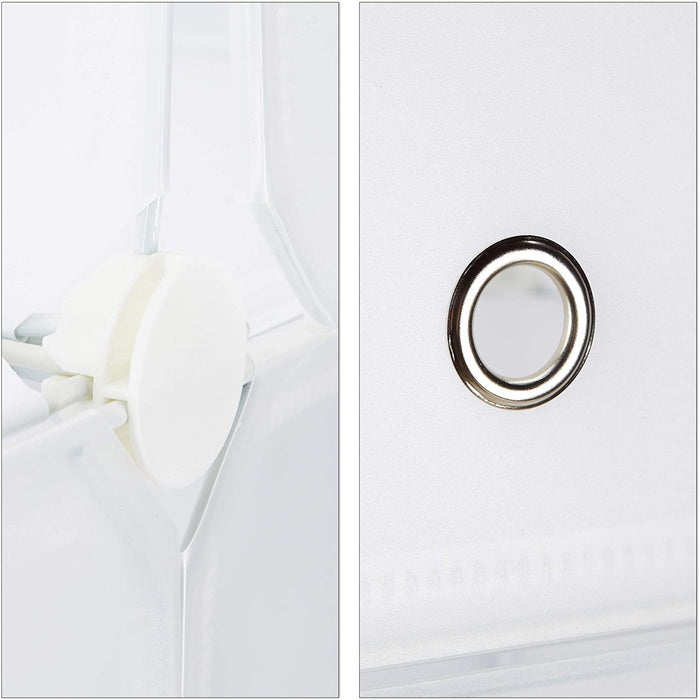 Scaffale per armadio scarpiera in plastica 12 scomparti 125 cm bianco 13_0001638_3