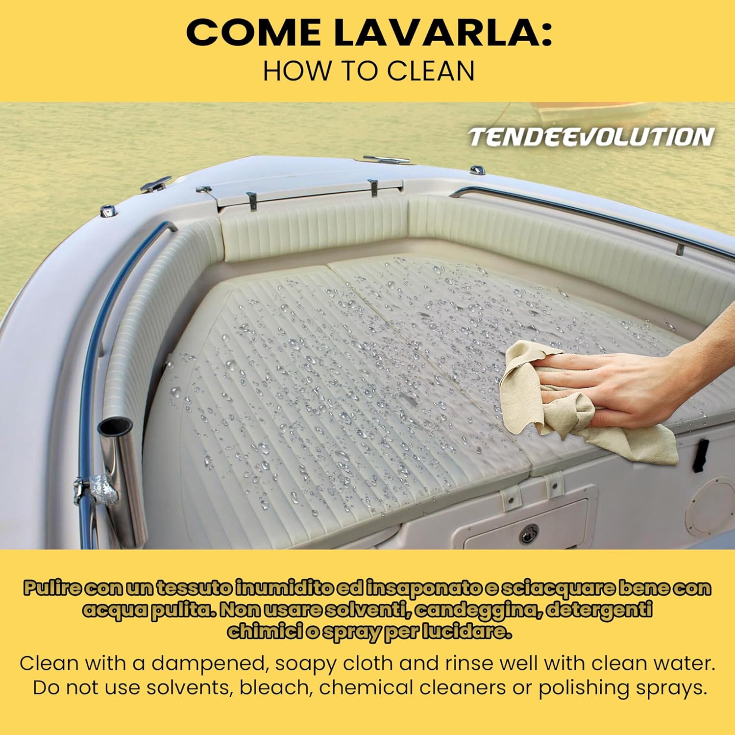 Finta Pelle Trapuntata Bianca - Resistente, Ideale per Nautica Interno e Esterno - Vendita al Mezzo Metro