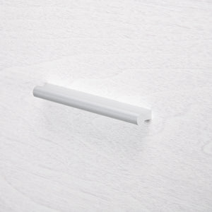 Cassettiera per Ufficio a 4 Cassetti 40x42x130,8 cm con 2 Serrature e Barra Portadocumenti in Legno Bianco