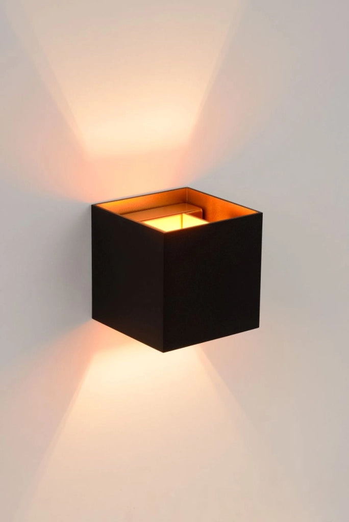 Applique Lucide XIO in alluminio nera G9 LED 4W 2700K