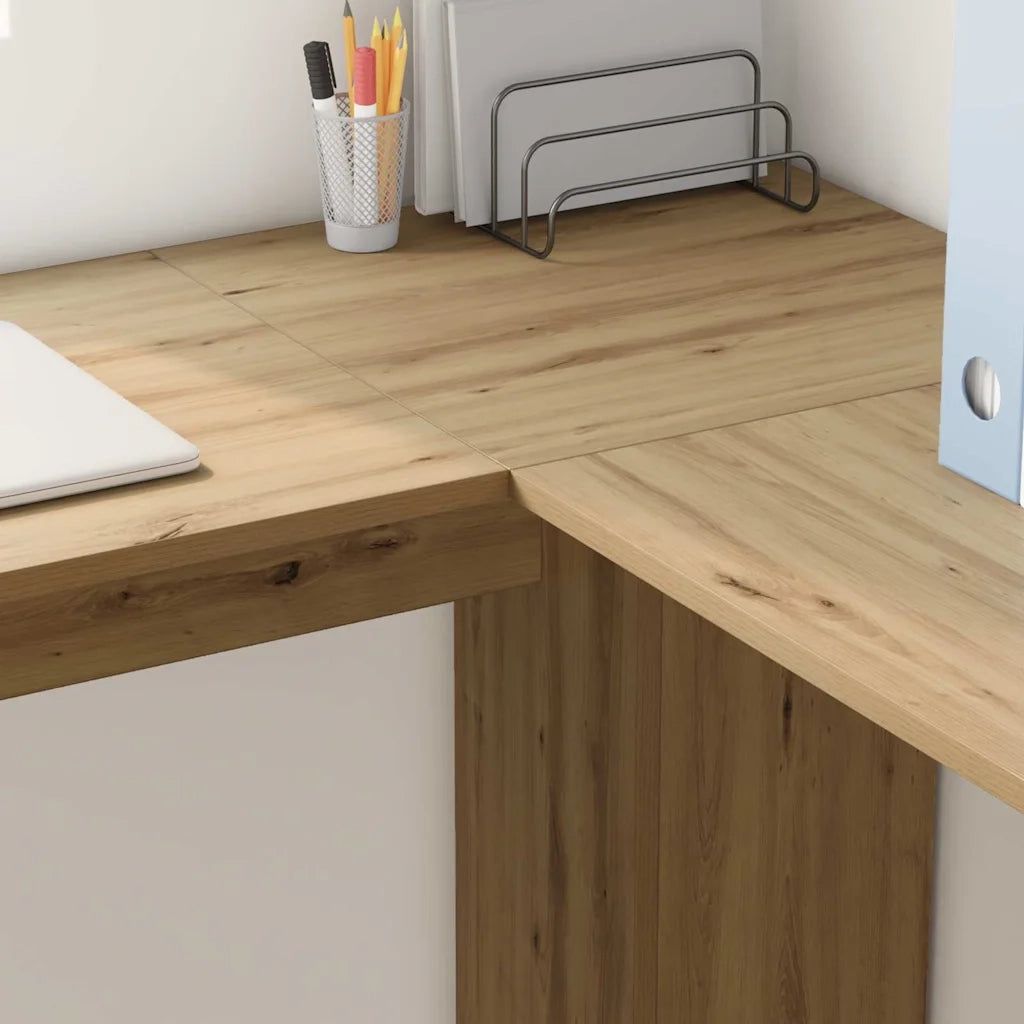 Scrivania ad angolo Rovere artigianale Legno ingegnerizzato 869561