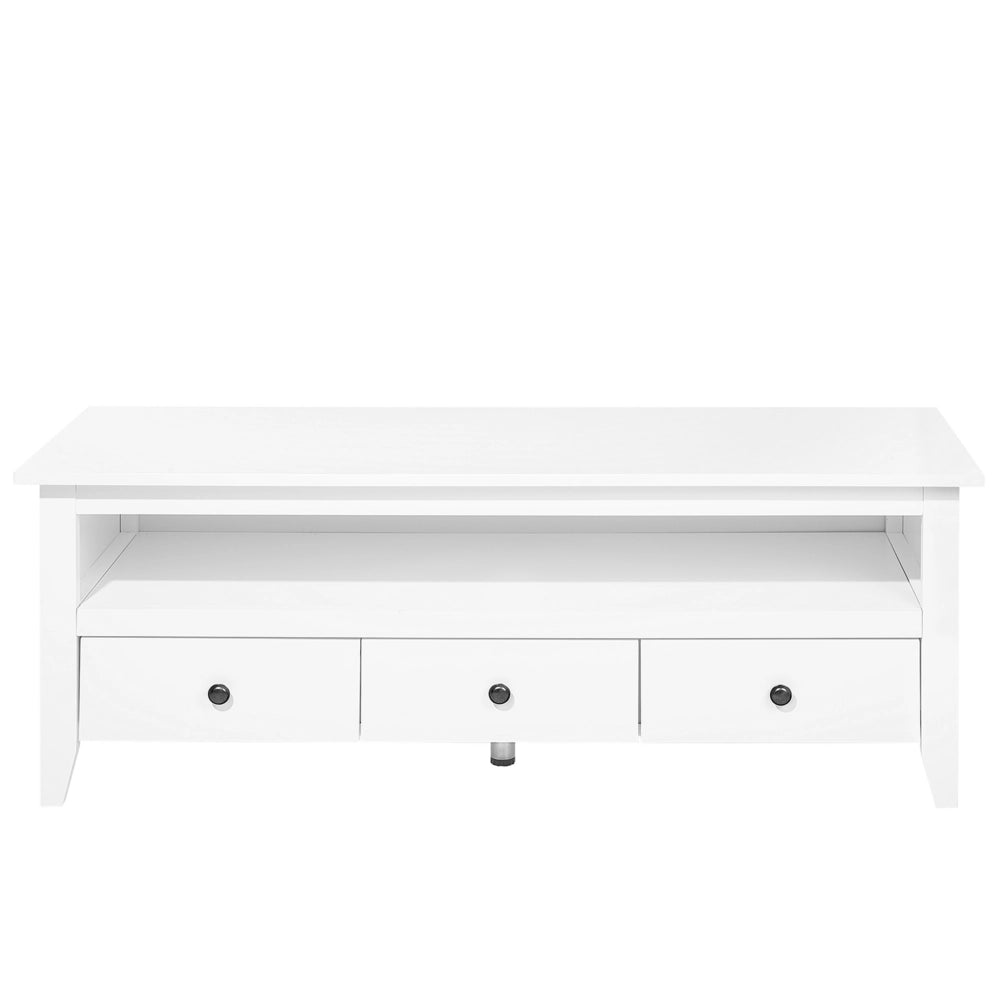 Mobile TV Bianco TV Fino a 61ʺ Consigliato 3 cassetti Gestione cavi Rustico