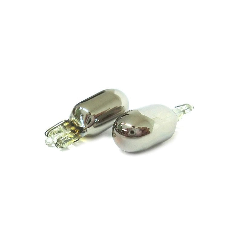 Blister 2 Lampade T10 W5W 12V 5W Arancione Frecce Laterali Cromate Invisibili Auto