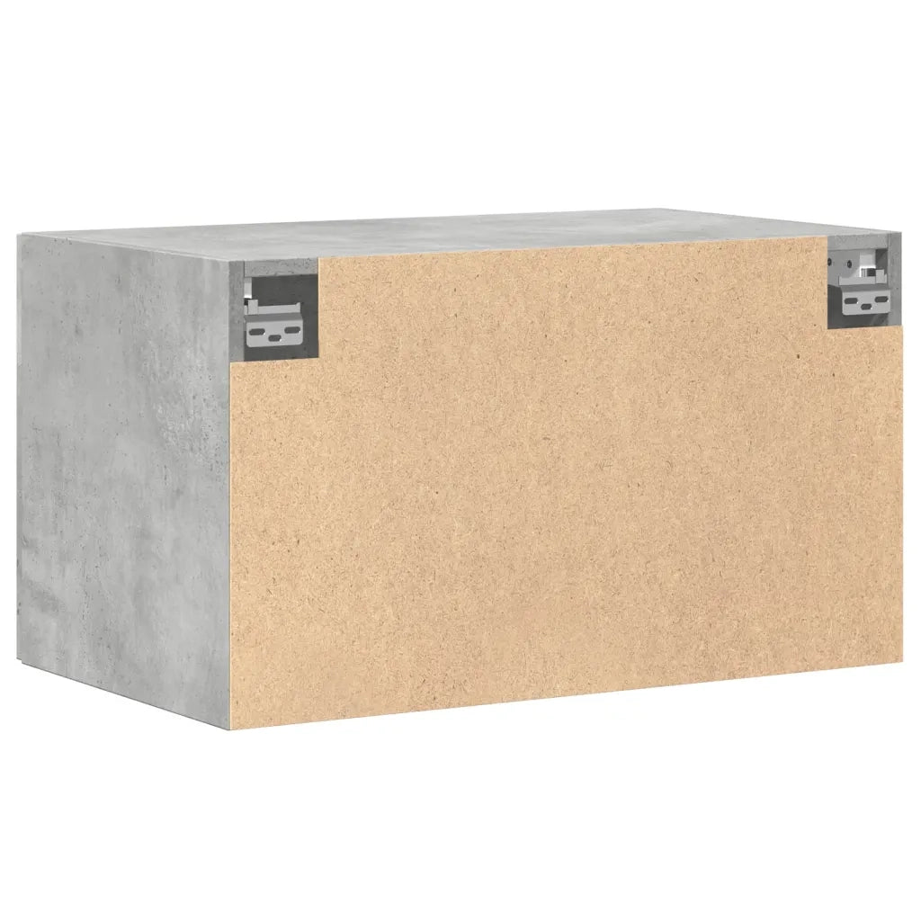 Armadietto a Muro | Mobile a Parete Grigio Cemento 70x42,5x40 cm Legno Multistrato