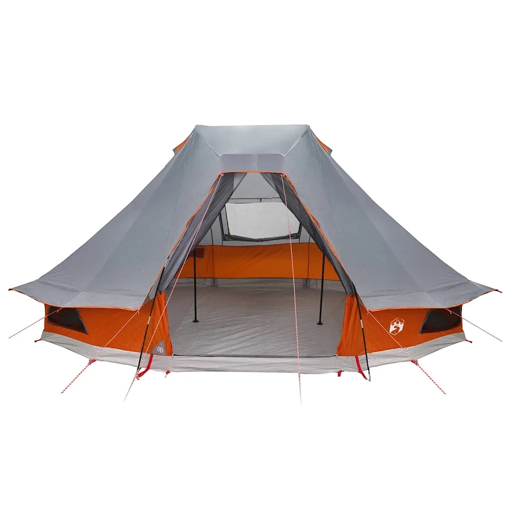 Tenda Tipi-Tenda da campeggio Grigio e arancione 466 x 310 x 240 cm taffet¨¤