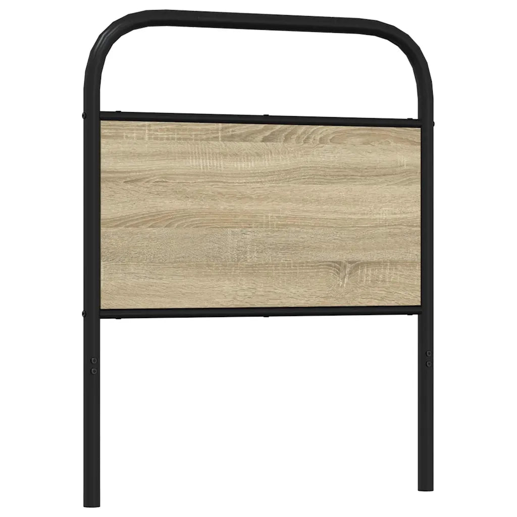 Testiera-Testata-Testiera Decorativa Rovere Sonoma 80 cm in Acciaio e Legno Multistrato