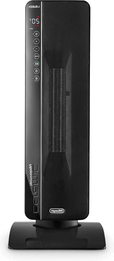 Ceramica a Pellet 3 Livelli di Riscaldamento Tecnologia Silenziosa Base Girevole Timer 24 Ore Nero.