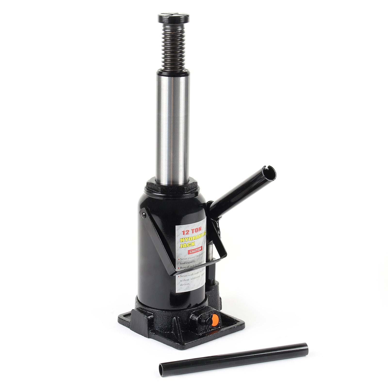 Cric a bottiglia da 12 t abbassamento lento 215-400 mm Martinetto idraulico