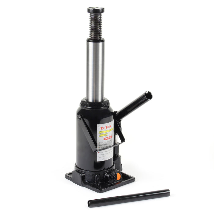 Cric a bottiglia da 12 t abbassamento lento 215-400 mm Martinetto idraulico