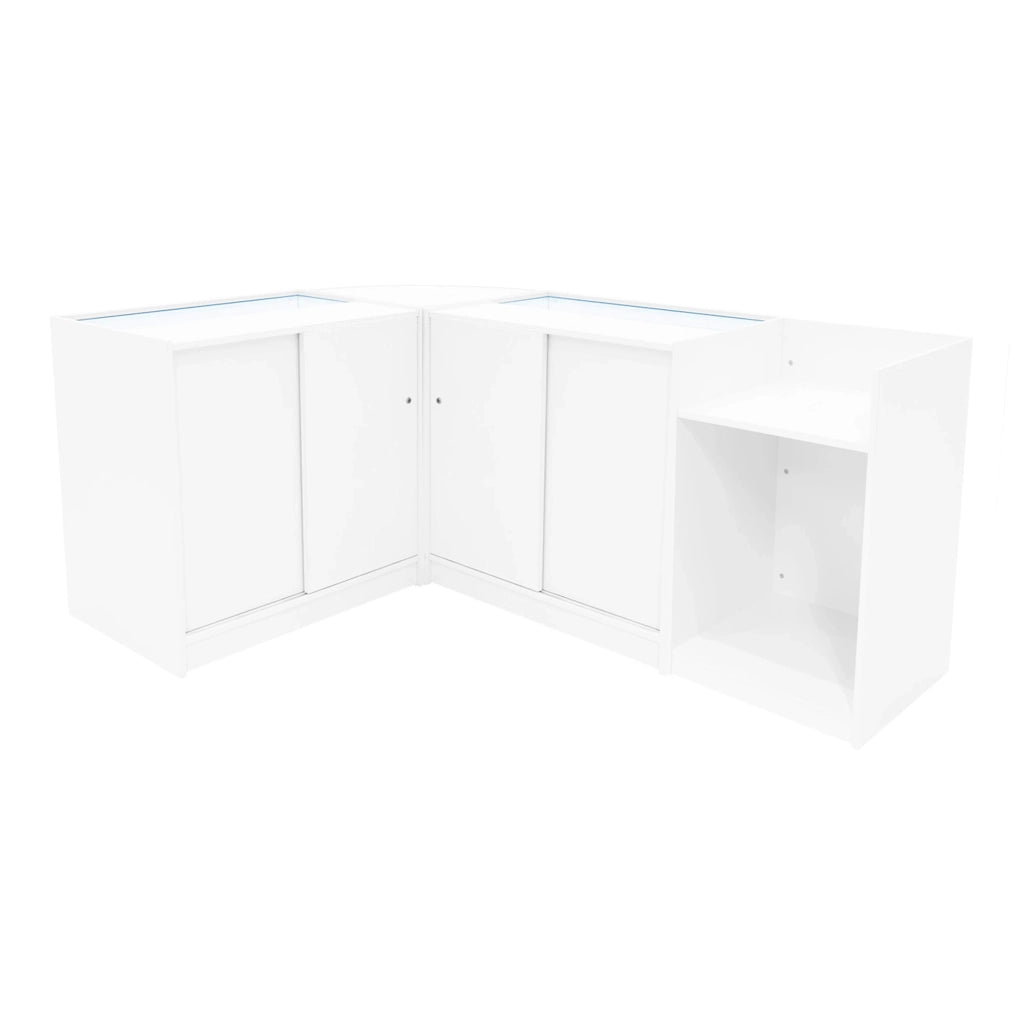Set Banconi Bianco LED Sagittarius B900 LM60 TB60 Vetrina con Serratura