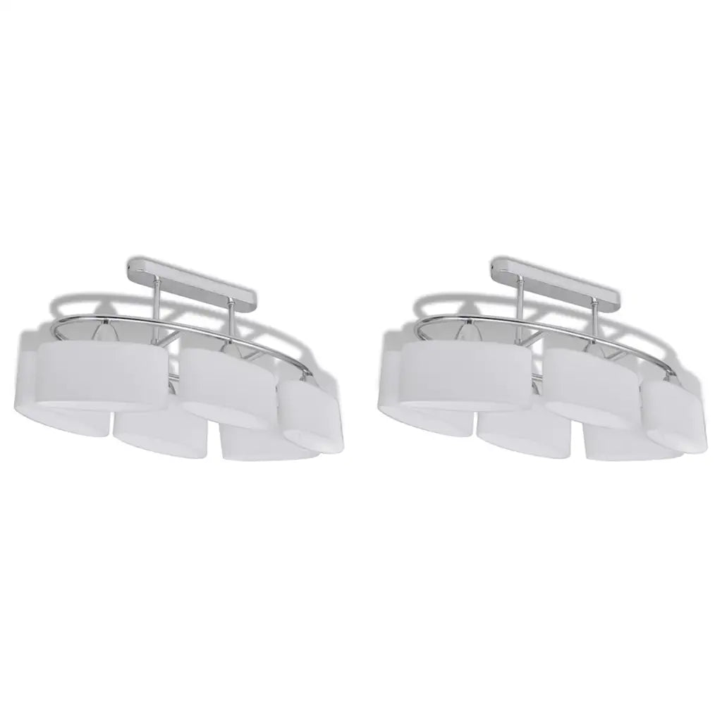 Lampade da Soffitto Ellissoidali 2 pz Paralume in Vetro E14 CFW1623846
